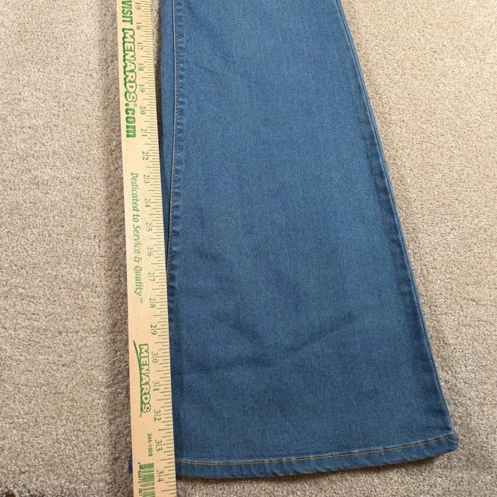 Fashion Nova Flare Jeans Womens 11‎ (28x34) Blue Deep In My Soul High Waisted